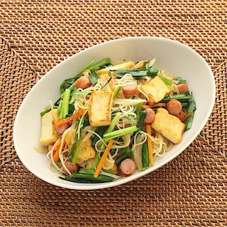 【京都山科】にらと厚揚げのそうめんチャンプルー｜季節野菜のレシピ