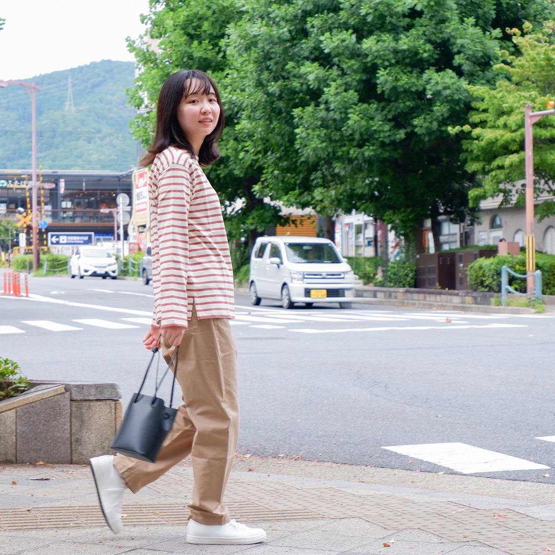 【京都山科】毎日にちょうど良いパンツ｜スタッフコーディネート