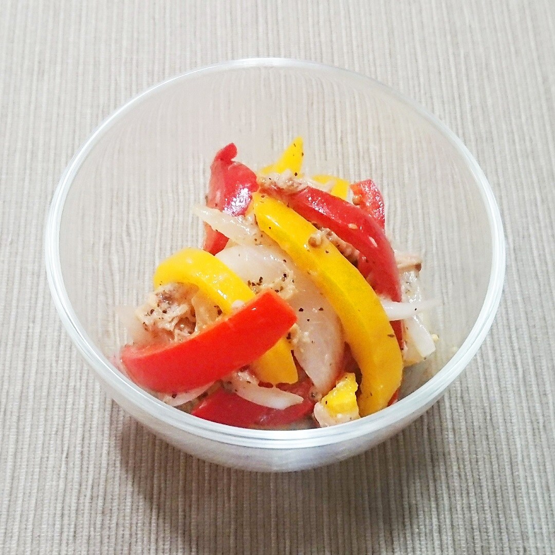 【京都山科】パプリカとツナのサラダ｜季節野菜のレシピ
