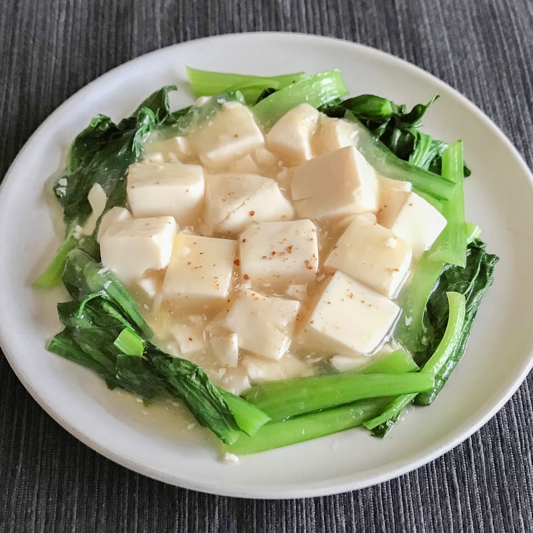 京都山科 小松菜の豆腐あんかけ 季節野菜のレシピ 無印良品