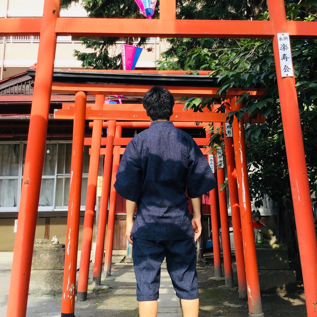 キービジュアル画像：夏まつりは甚平で粋に