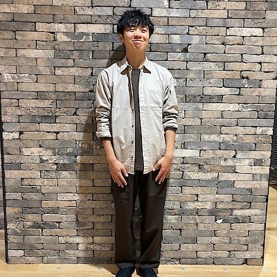 【心斎橋パルコ】紳士　洗いざらしブロード長袖シャツのご紹介