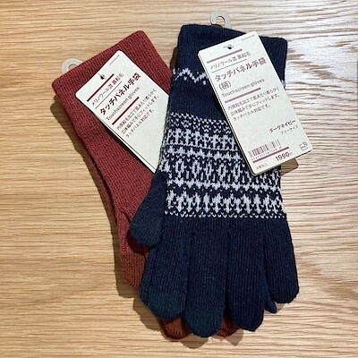 【心斎橋パルコ】　メリノウール混　裏起毛　タッチパネル手袋のご紹介