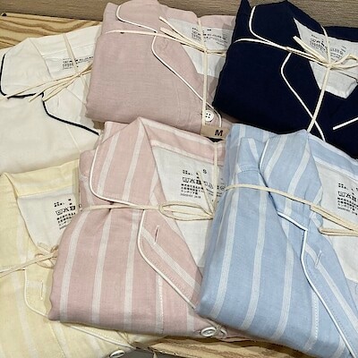 【イオンモール草津】二重ガーゼ長袖パジャマ