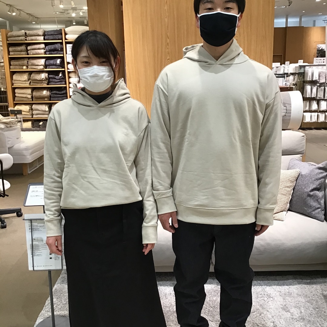 【イオンモール札幌発寒】度詰め裏毛プルオーバーパーカー／男女兼用サイズ