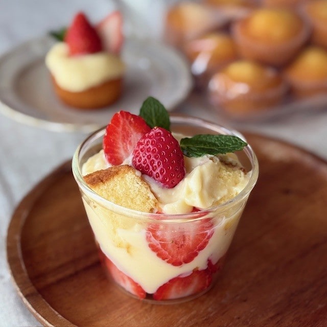 いちごカスタードクリームショートケーキ