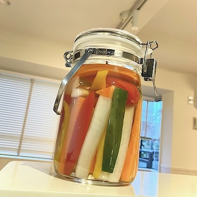 【柏ステーションモール】果実酒ビンで季節の彩りを