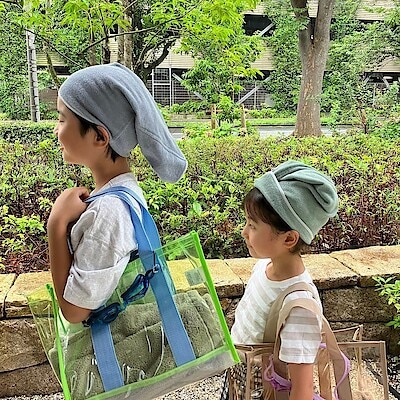 【柏ステーションモール】お子様のプール帰りにも大活躍！のびのびターバンタオルのご紹介