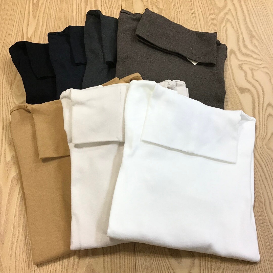 【泉北パンジョ】ストレッチフライス編み長袖タートルネックＴシャツの写真
