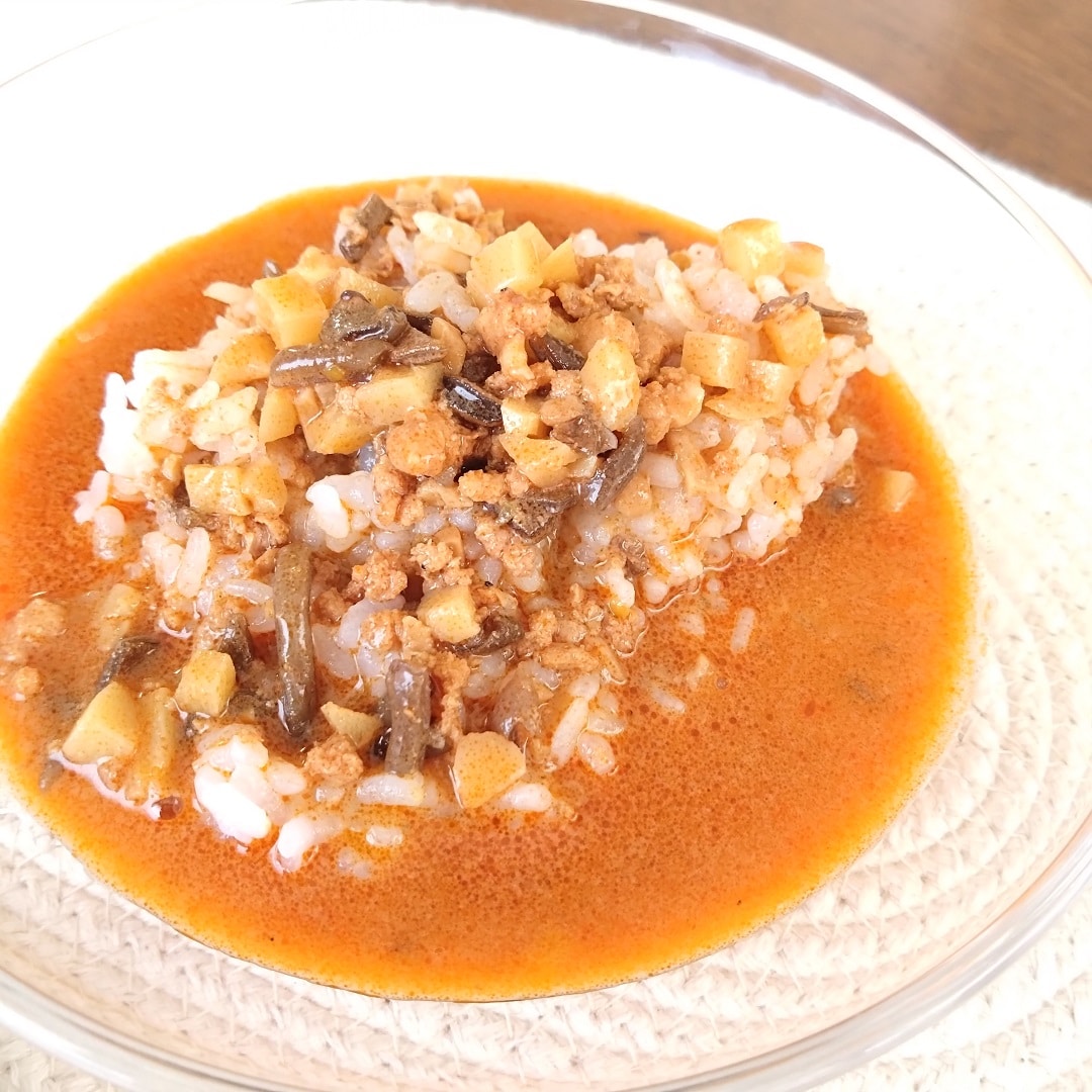 【イオンモール鈴鹿】簡単おうちごはん｜ごはんにかける　冷やしごま豆乳担々スープ