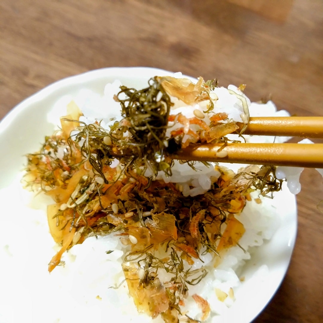 【イオンモール鈴鹿】ごはんのおともに｜素材を生かしたふりかけ　いかと昆布