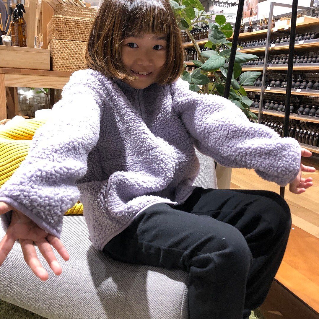 【イオンモール鈴鹿】寒い日に一枚あるとあたたかい｜キッズ・ベビー　ボアフリースジャケット