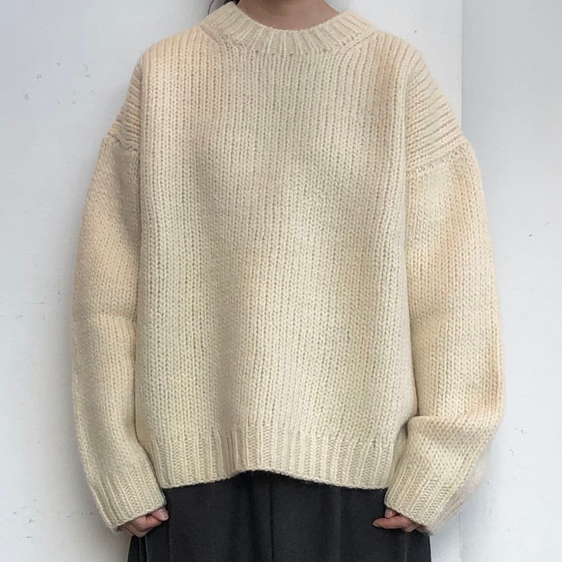 【新品未使用】無印良品　手編みニットセーター