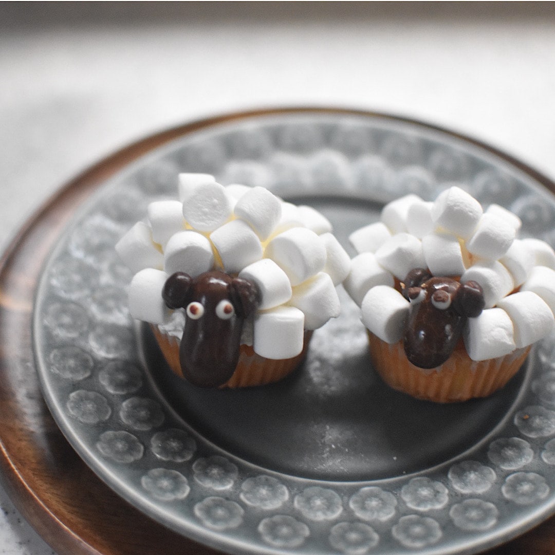 羊のカップケーキアレンジ