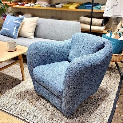【IDÉE 渋谷店】MINI MILLER ARM CHAIR　新しい生地にリニューアル