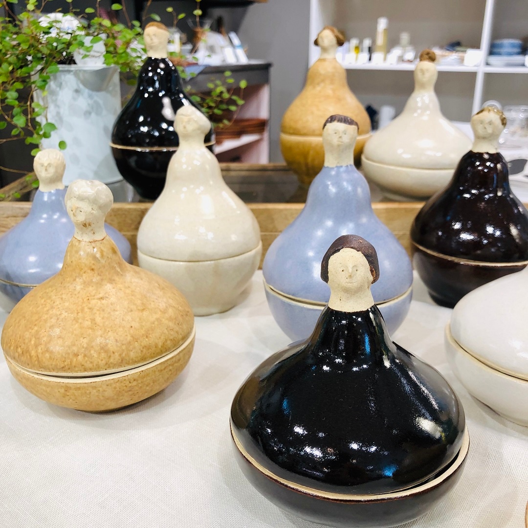 オブジェ】今井津湖さん作品 ポット IDÉE 日本橋店】今井律湖さん『人 