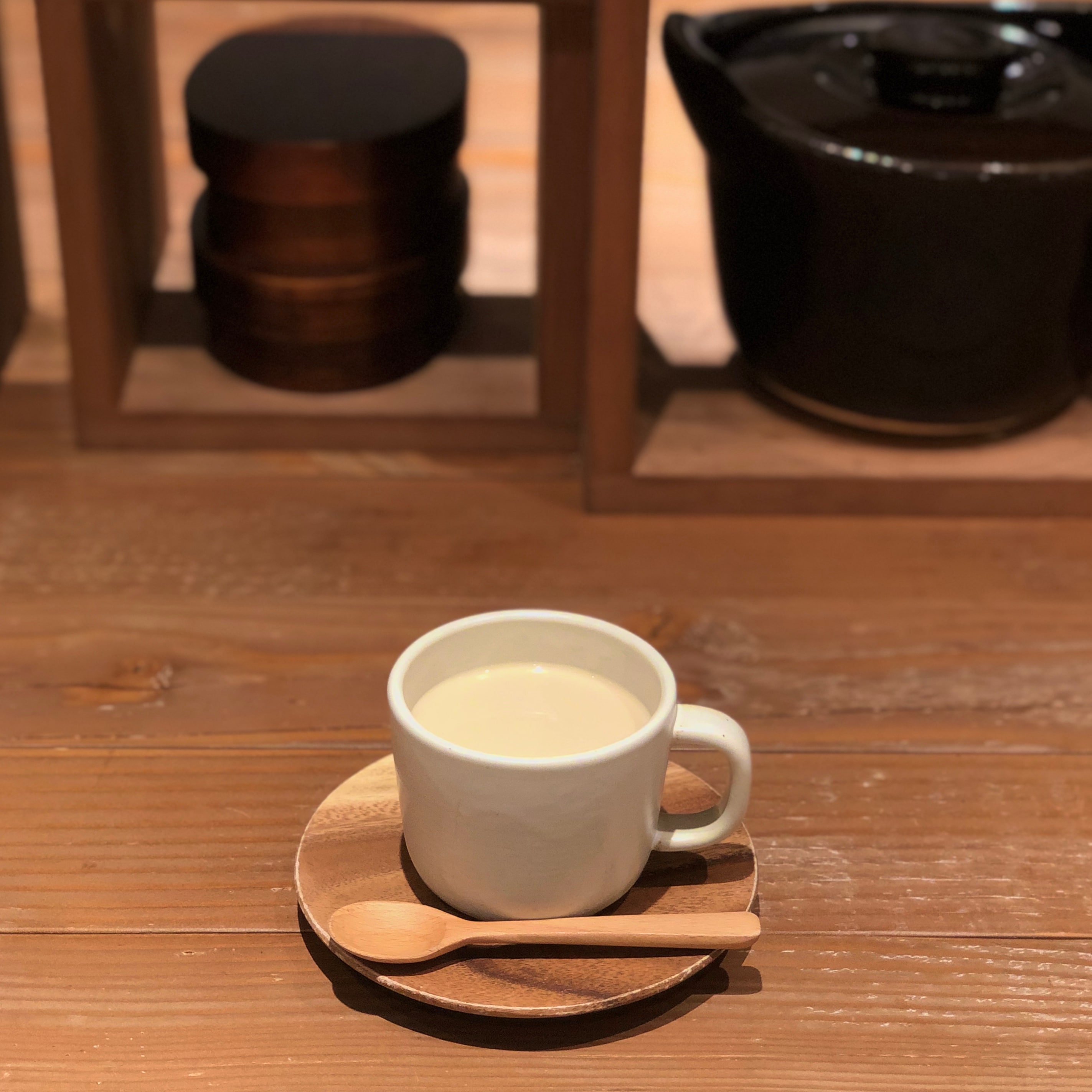 【Café＆Meal MUJI近鉄四日市】黒豆茶ラテ