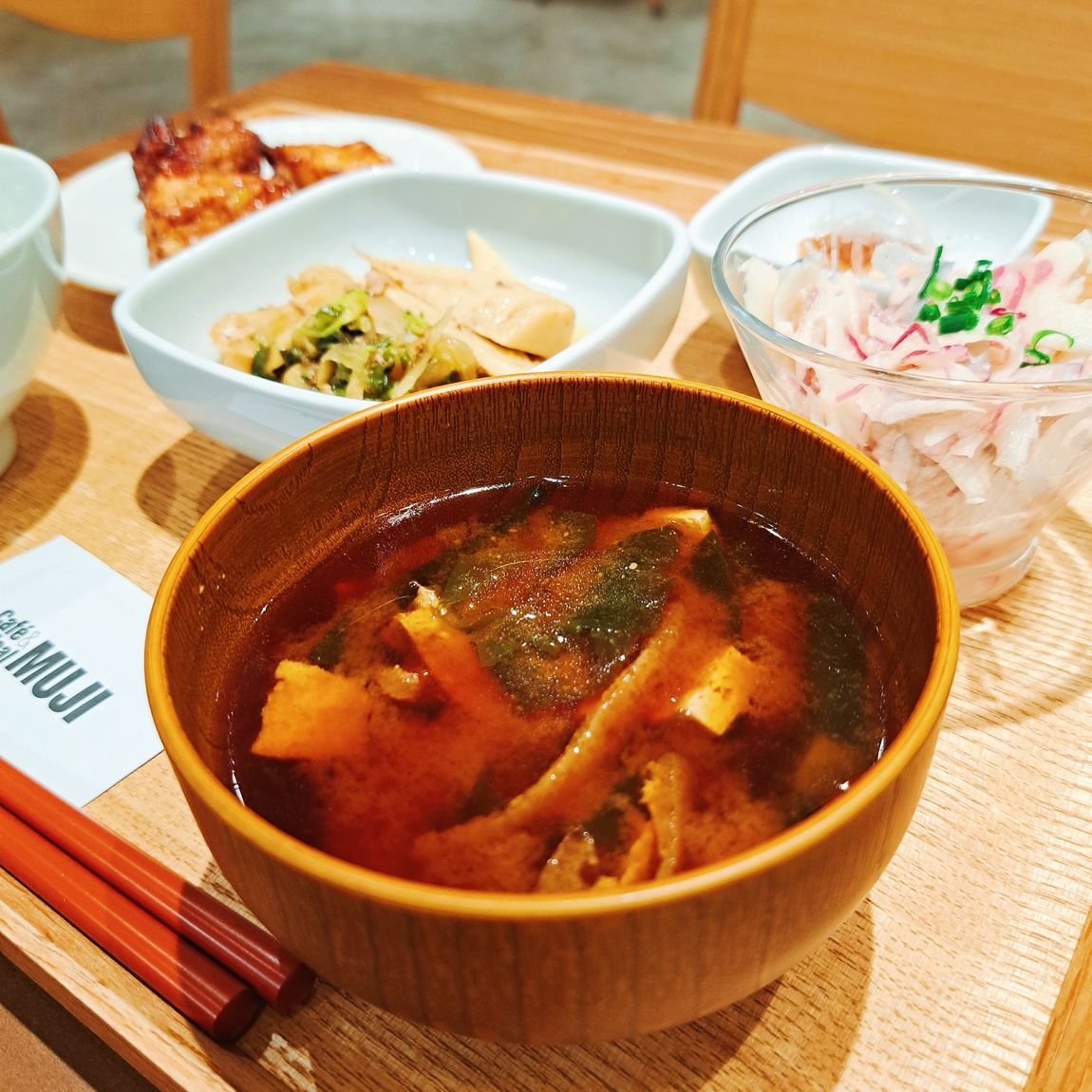 【Café＆mealMUJI近鉄四日市】お出汁のきいたホッと味噌汁