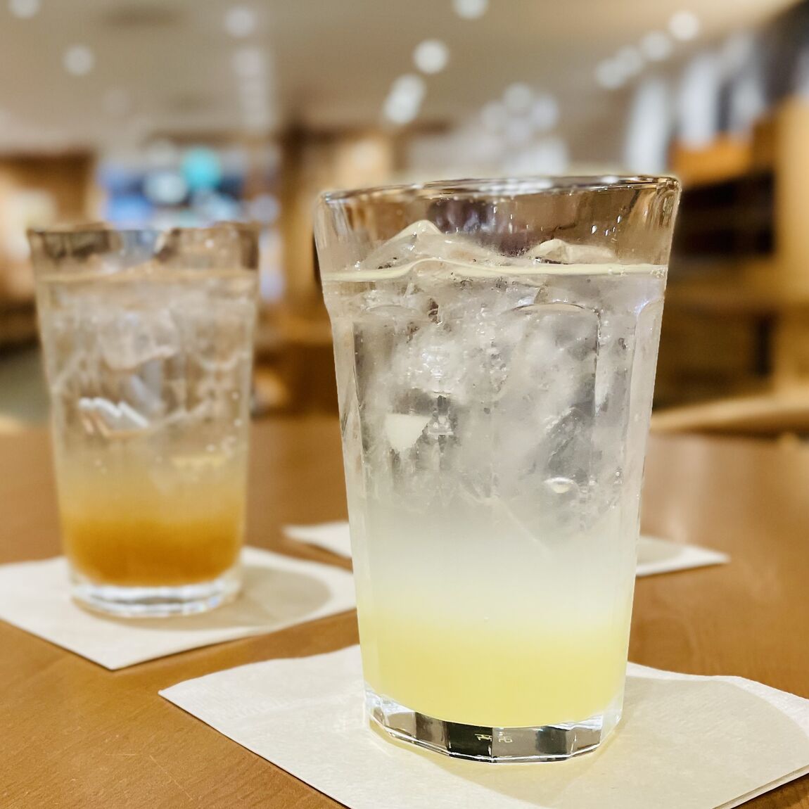 柚子スカスカッシュ＆ジンジャーエール