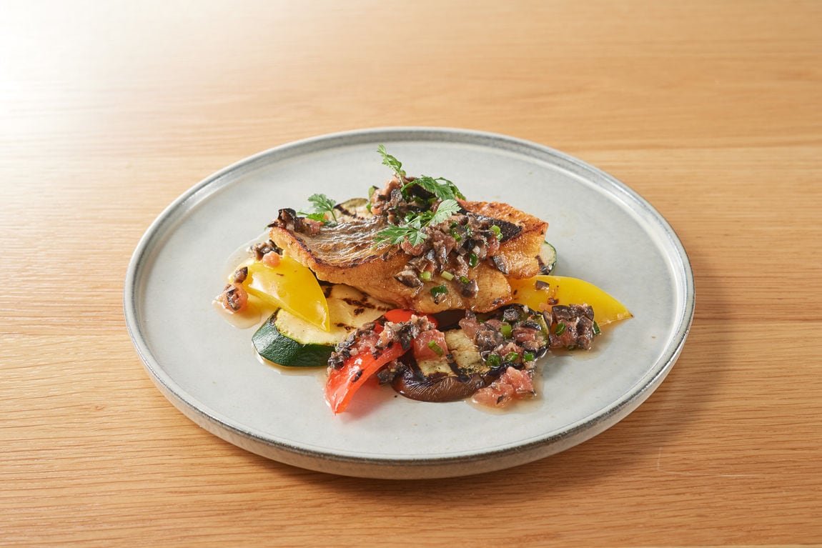 【MUJI Diner 銀座】 素の食コース 本日の魚のポワレ