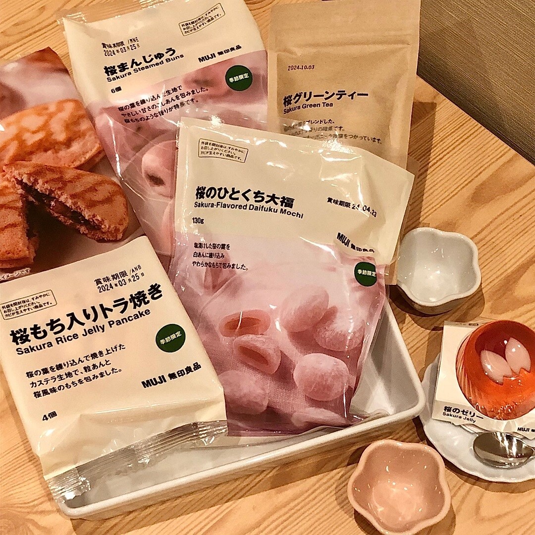 桜シリーズのお菓子の写真