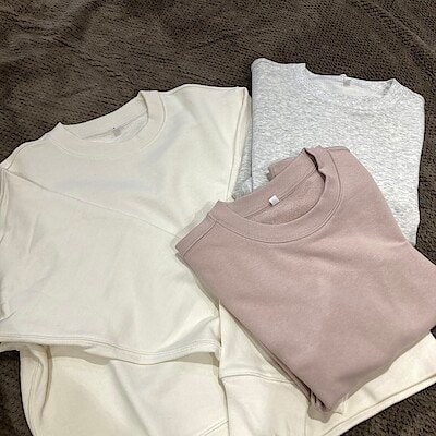 【ゆめモール柳川】どんなコーデにも合わせやすい「裏毛スウェットシャツ」