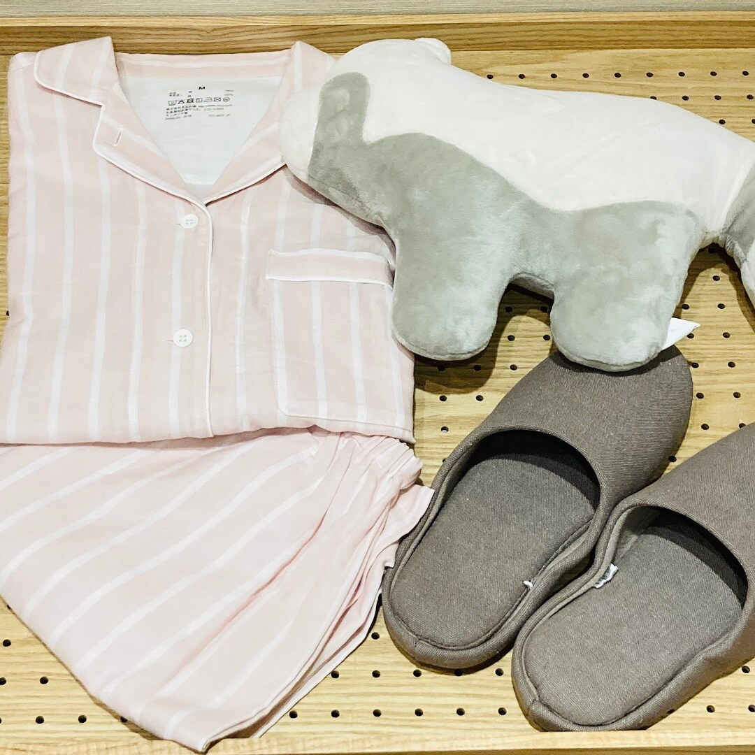 【ゆめタウン廿日市】無印良品の定番、脇に縫い目のないパジャマ
