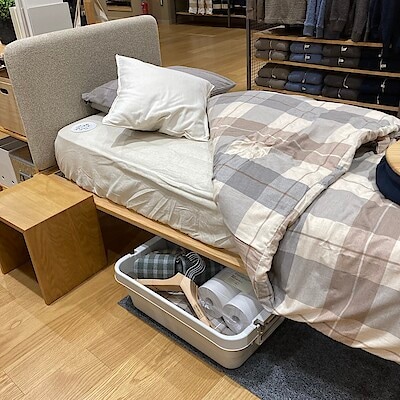 【ゆめタウンシティモール】ベッド下収納にも使える、頑丈なボックスございます。