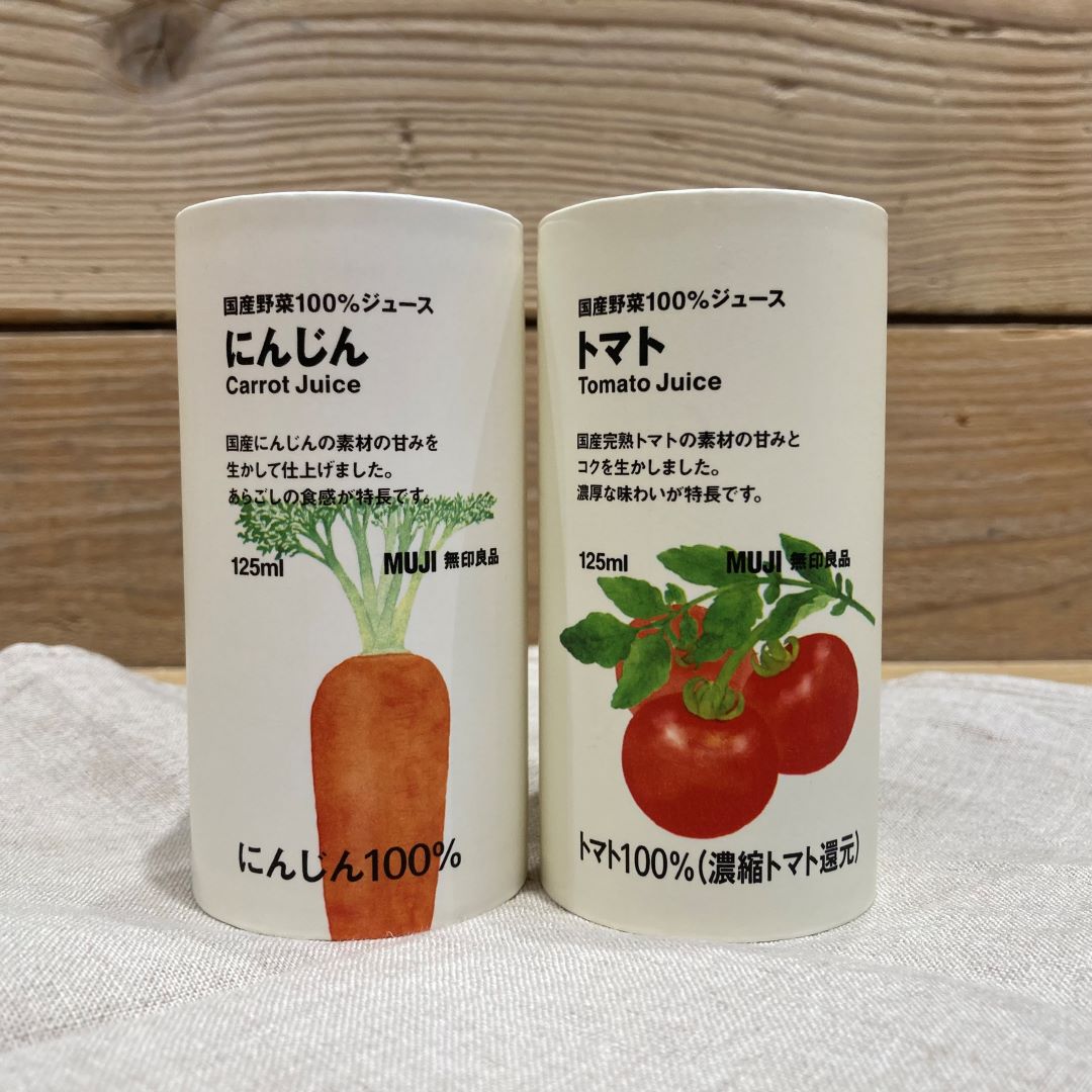 国産野菜100％ジュースにんじん、トマト