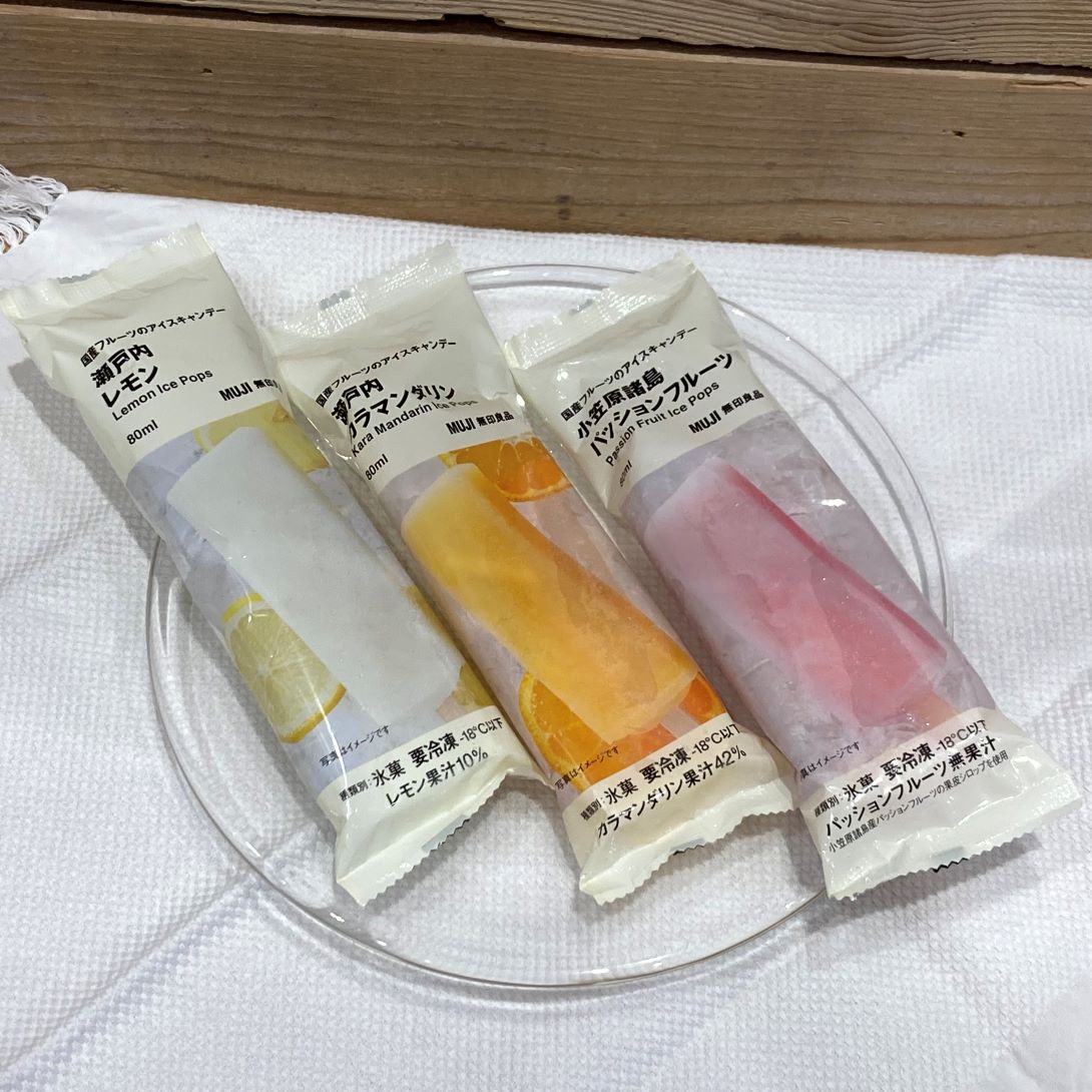 国産フルーツのアイスキャンデー