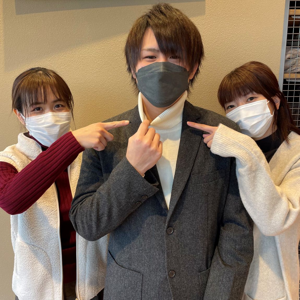 首チク3人