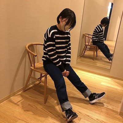 【ルビットパーク南草津】デニムコーデ153cm