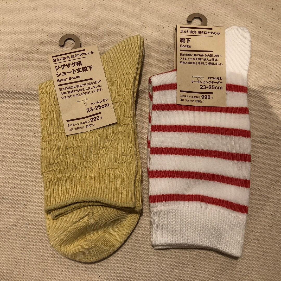 新商品靴下の写真