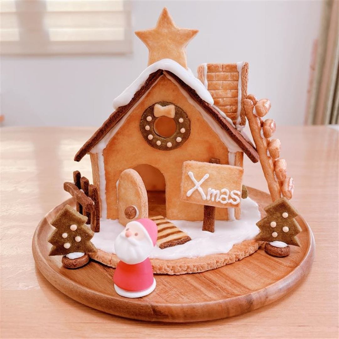 自分でつくる　生地からつくる　ヘクセンハウス　クリスマス　手作り