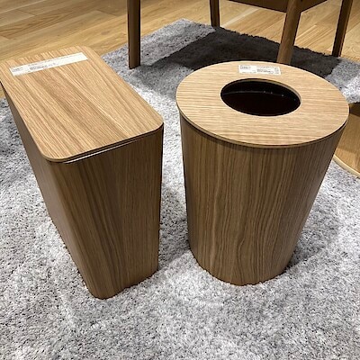 【茅野】お部屋に馴染む木製ごみ箱はいかがですか