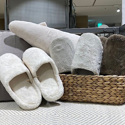 【なんばスカイオ】ふわふわやさしい　あたたかファイバーインソールスリッパ