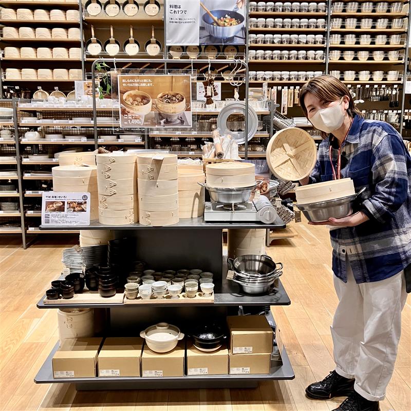 【みのおキューズモール】毎日のごはんが楽しくなる無印良品のせいろ