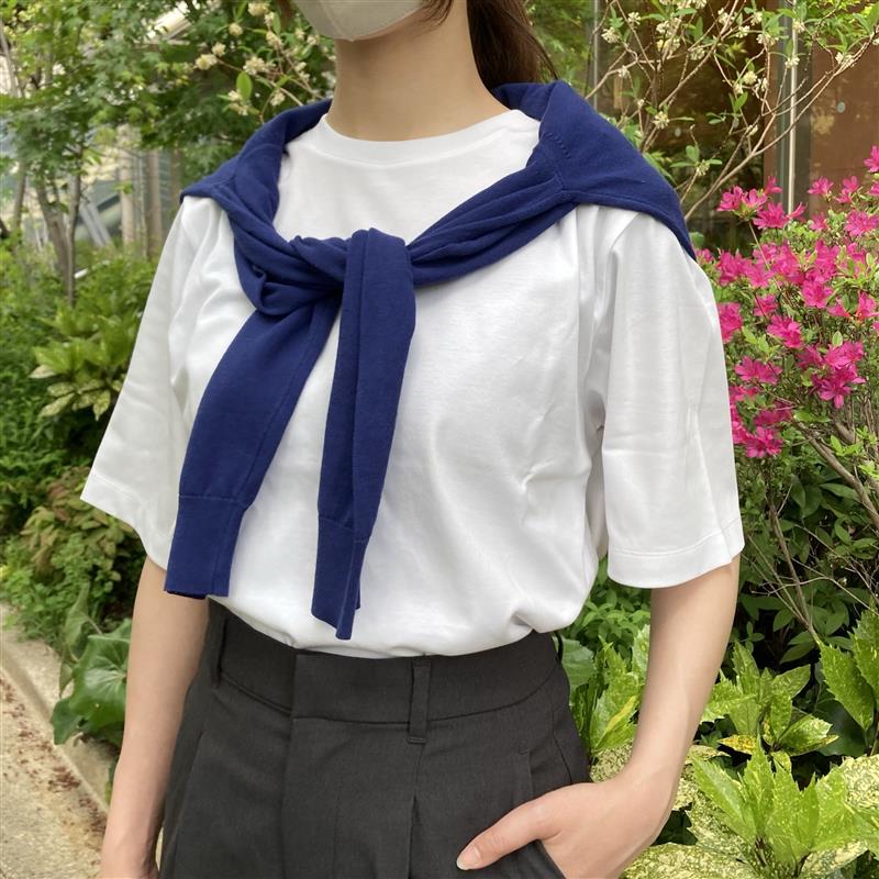 【みのおキューズモール】汗ばむ季節もおしゃれを楽しめる無印良品のTシャツ