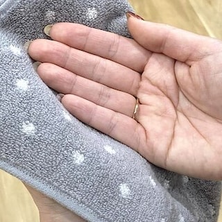 【みのおキューズモール】大きめサイズが嬉しいタオルハンカチ。