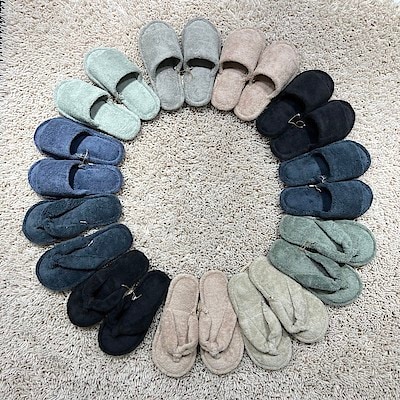 【南千里アネックス】洗える綿パイルスリッパシリーズ