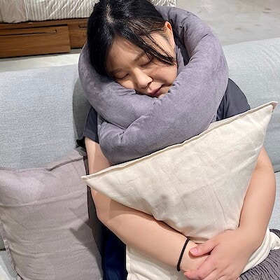 【南千里アネックス】巻き方いろいろ『ループクッション』
