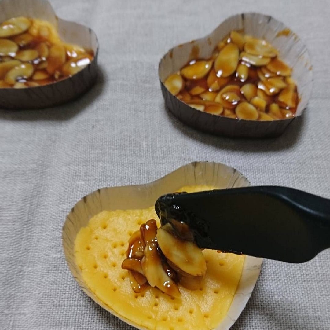 フロランタンつくりかけ