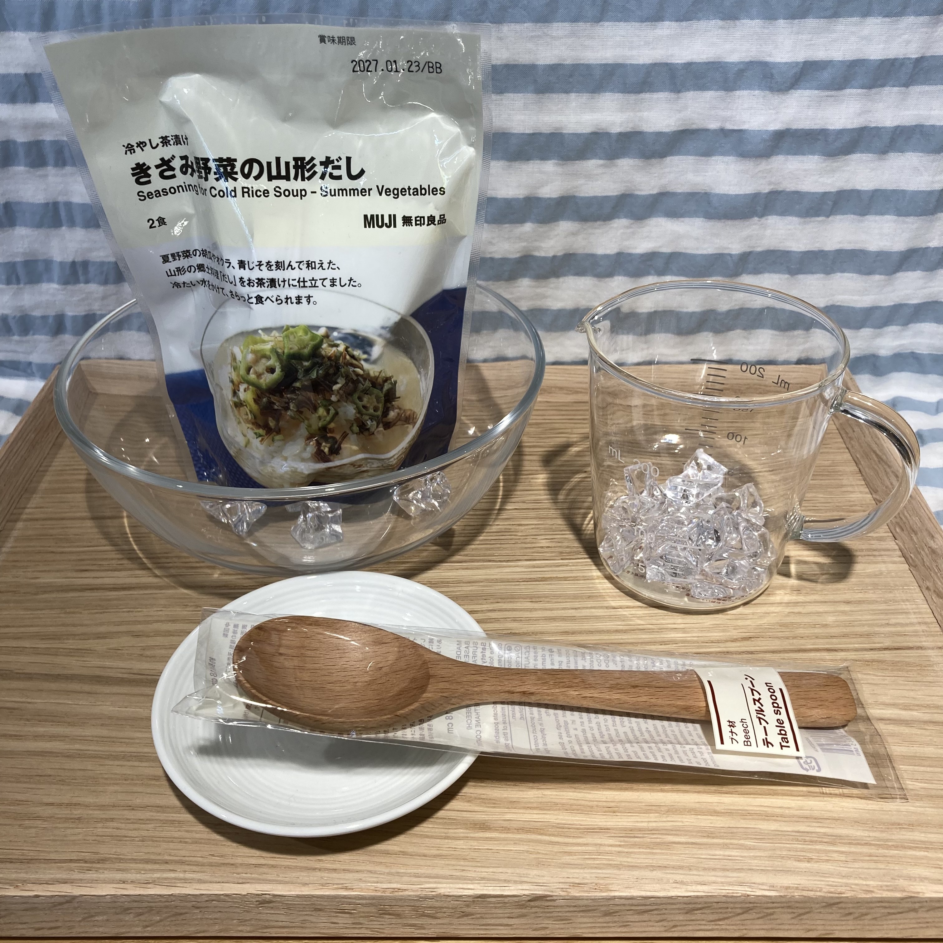 冷やし茶漬け　きざみ野菜の山形だし