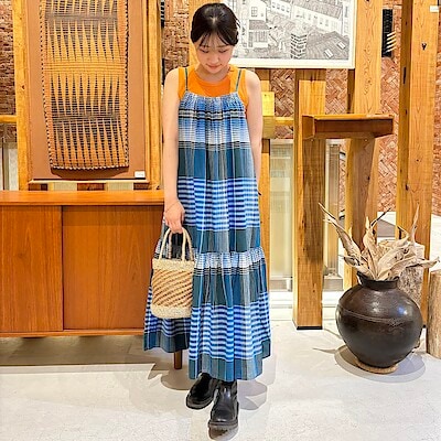 【阪急西宮ガーデンズ】「神戸松蔭女子学院大学生が着こなす無印良品の服」身長160cm