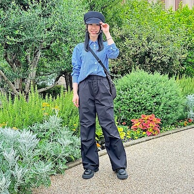 【阪急西宮ガーデンズ】身長160㎝「神戸松蔭女子学院大学生が着こなす無印良品の服 」