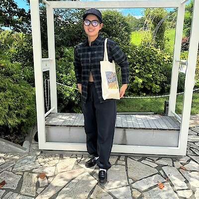 【阪急西宮ガーデンズ】身長160cm「神戸松蔭女子学院大学生が着こなす無印良品の服」