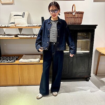 【阪急西宮ガーデンズ】身長160cm「神戸松蔭女子学院大学生が着こなす無印良品の服」