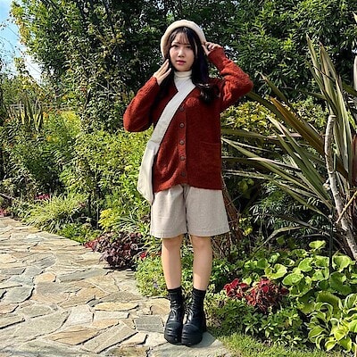 【阪急西宮ガーデンズ】身長158㎝「神戸松蔭女子学院大学生が着こなす無印良品の服」