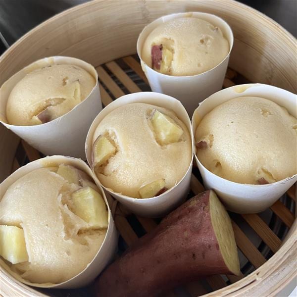 【アリオ加古川】米粉のパンケーキミックスでさつまいも蒸しパン！スタッフの愛用品#11