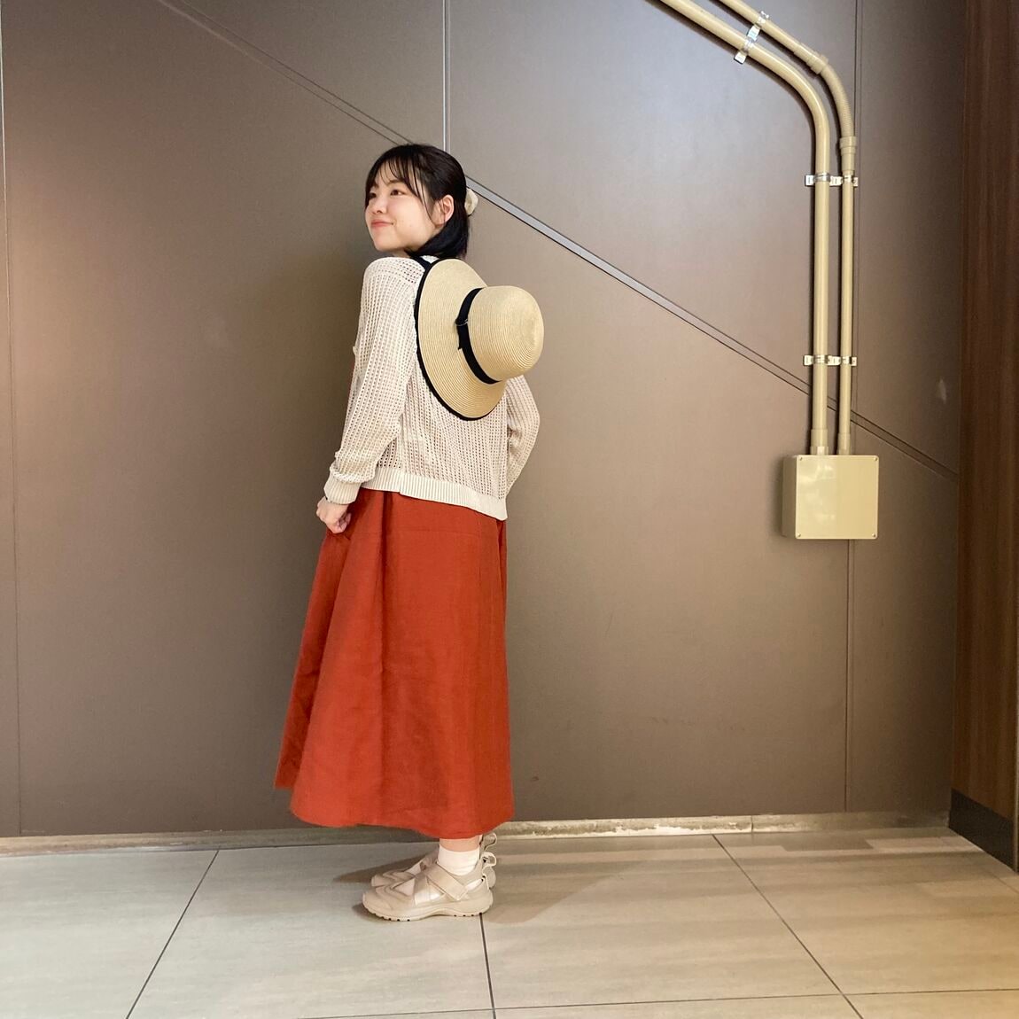 リネンワンピース